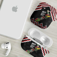 New Zealand Christmas Taniko Poutama AirPods Case Flora Map with Birds LT7 - Polynesian Pride