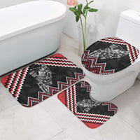New Zealand Christmas Taniko Poutama Bathroom Set Mountainscape Maori Fern - Polynesian Pride