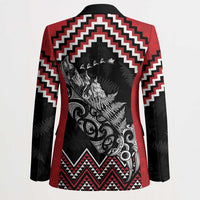 New Zealand Christmas Taniko Poutama Blazer Mountainscape Maori Fern - Polynesian Pride