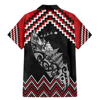 New Zealand Christmas Taniko Poutama Family Matching Mermaid Dress and Hawaiian Shirt Mountainscape Maori Fern - Polynesian Pride