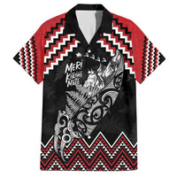 New Zealand Christmas Taniko Poutama Hawaiian Shirt Mountainscape Maori Fern - Polynesian Pride