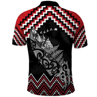 New Zealand Christmas Taniko Poutama Polo Shirt Mountainscape Maori Fern - Polynesian Pride