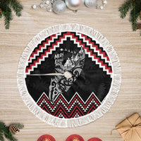 New Zealand Christmas Taniko Poutama Tree Skirt Mountainscape Maori Fern - Polynesian Pride