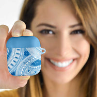 Bula Fiji Classic Masi Tapa AirPods Case Turquoise LT7 - Polynesian Pride