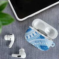 Bula Fiji Classic Masi Tapa AirPods Case Turquoise LT7 - Polynesian Pride