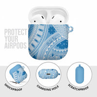 Bula Fiji Classic Masi Tapa AirPods Case Turquoise LT7 - Polynesian Pride