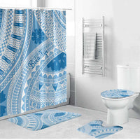 Bula Fiji Classic Masi Tapa Bathroom Set Turquoise - Polynesian Pride