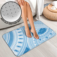 Bula Fiji Classic Masi Tapa Bathroom Set Turquoise - Polynesian Pride