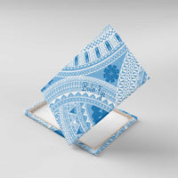 Bula Fiji Classic Masi Tapa Canvas Wall Art Turquoise - Polynesian Pride