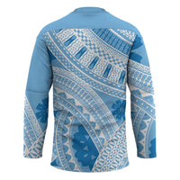 Bula Fiji Classic Masi Tapa Hockey Jersey Turquoise LT7 - Polynesian Pride
