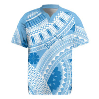 Bula Fiji Classic Masi Tapa Rugby Jersey Turquoise - Polynesian Pride