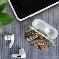 Bula Fiji Classic Masi Tapa AirPods Case Vintage Brown LT7 - Polynesian Pride