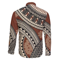 Bula Fiji Classic Masi Tapa Family Matching Summer Maxi Dress and Hawaiian Shirt Vintage Brown - Polynesian Pride