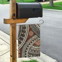 Bula Fiji Classic Masi Tapa Garden Flag Vintage Brown - Polynesian Pride