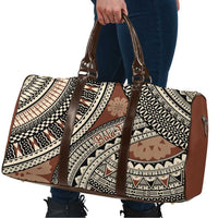Bula Fiji Classic Masi Tapa Travel Bag Vintage Brown LT7 - Polynesian Pride