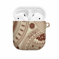 Bula Fiji Classic Masi Tapa AirPods Case Vintage Beige LT7 Beige - Polynesian Pride