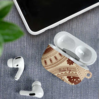 Bula Fiji Classic Masi Tapa AirPods Case Vintage Beige LT7 - Polynesian Pride