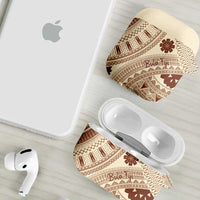 Bula Fiji Classic Masi Tapa AirPods Case Vintage Beige LT7 - Polynesian Pride