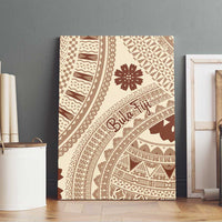 Bula Fiji Classic Masi Tapa Canvas Wall Art Vintage Beige LT7 - Polynesian Pride