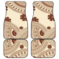 Bula Fiji Classic Masi Tapa Car Mats Vintage Beige LT7 - Polynesian Pride