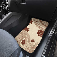 Bula Fiji Classic Masi Tapa Car Mats Vintage Beige LT7 - Polynesian Pride