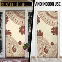 Bula Fiji Classic Masi Tapa Door Cover Vintage Beige - Polynesian Pride