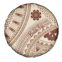 Bula Fiji Classic Masi Tapa Spare Tire Cover Vintage Beige LT7 - Polynesian Pride