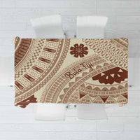 Bula Fiji Classic Masi Tapa Tablecloth Vintage Beige LT7 Beige - Polynesian Pride