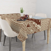 Bula Fiji Classic Masi Tapa Tablecloth Vintage Beige LT7 - Polynesian Pride