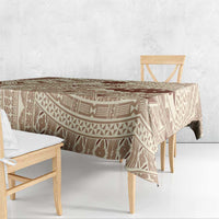 Bula Fiji Classic Masi Tapa Tablecloth Vintage Beige LT7 - Polynesian Pride