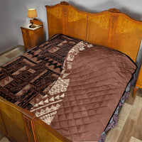 Bula Fiji Quilt Tribal Masi Tapa - Brown LT7 - Polynesian Pride