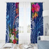 Guam Christmas Window Curtain Turtle Mix Tapa Felis Pasgua LT7 - Polynesian Pride