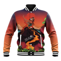 Hawaii Kilauea Volcano Baseball Jacket Pele Goddess LT7 Unisex Colorful - Polynesian Pride
