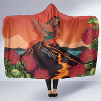 Hawaii Kilauea Volcano Hooded Blanket Pele Goddess LT7 One Size Colorful - Polynesian Pride