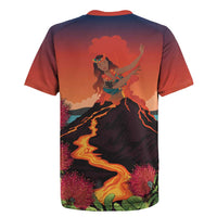 Hawaii Kilauea Volcano Rugby Jersey Pele Goddess LT7 - Polynesian Pride