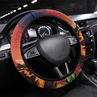 Hawaii Kilauea Volcano Steering Wheel Cover Pele Goddess LT7 Universal Fit Colorful - Polynesian Pride