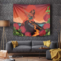 Hawaii Kilauea Volcano Tapestry Pele Goddess