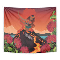 Hawaii Kilauea Volcano Tapestry Pele Goddess
