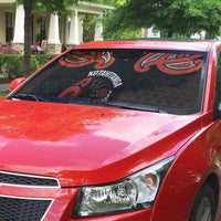 Maori Waitangi Auto Sun Shade Kotahitanga Poutama Mix Whakairo - Polynesian Pride