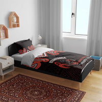 Maori Waitangi Bedding Set Kotahitanga Poutama Mix Whakairo - Polynesian Pride