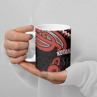 Maori Waitangi Ceramic Mug Kotahitanga Poutama Mix Whakairo - Polynesian Pride