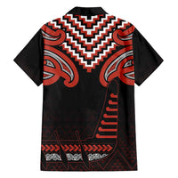 Maori Waitangi Family Matching Off Shoulder Short Dress and Hawaiian Shirt Kotahitanga Poutama Mix Whakairo - Polynesian Pride