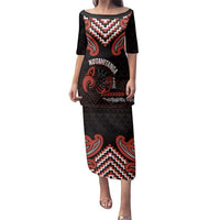 Maori Waitangi Family Matching Puletasi and Hawaiian Shirt Kotahitanga Poutama Mix Whakairo - Polynesian Pride