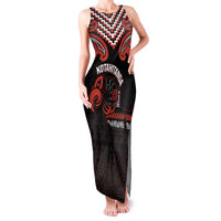 Maori Waitangi Family Matching Tank Maxi Dress and Hawaiian Shirt Kotahitanga Poutama Mix Whakairo - Polynesian Pride