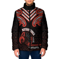 Maori Waitangi Padded Jacket Kotahitanga Poutama Mix Whakairo - Polynesian Pride
