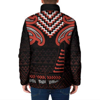 Maori Waitangi Padded Jacket Kotahitanga Poutama Mix Whakairo - Polynesian Pride