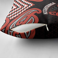 Maori Waitangi Pillow Cover Kotahitanga Poutama Mix Whakairo - Polynesian Pride