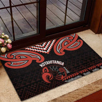 Maori Waitangi Rubber Doormat Kotahitanga Poutama Mix Whakairo - Polynesian Pride
