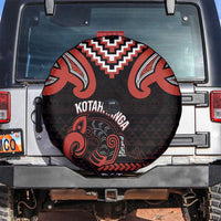 Maori Waitangi Spare Tire Cover Kotahitanga Poutama Mix Whakairo - Polynesian Pride