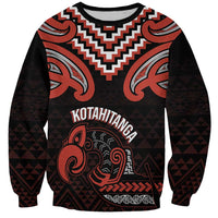 Maori Waitangi Sweatshirt Kotahitanga Poutama Mix Whakairo - Polynesian Pride